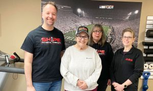 Staff with patient.