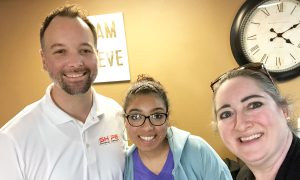 Patient at Shipe Physical Therapy